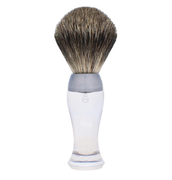 Rasierpinsel klar, Dachshaar finest