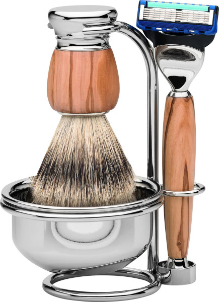 Rasierset |Gillette® Fusion™| Olivenholz "Serie MILANO" 5510456