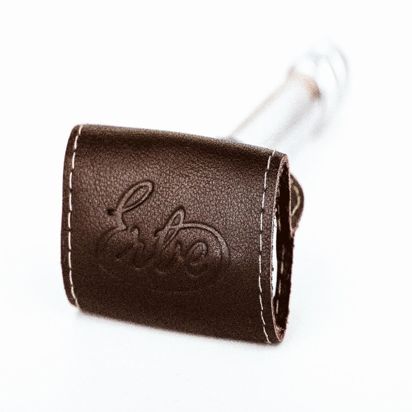 Klingenschutz für Nassrasierer Leder braun