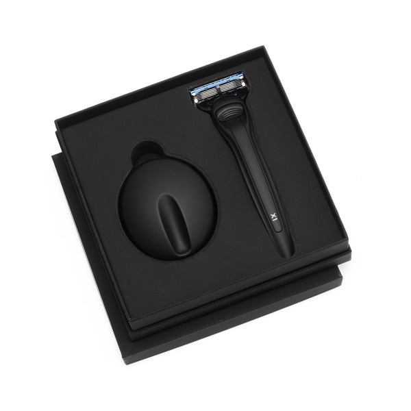 X1 Matte Black | Set mit Nassrasierer und Ständer