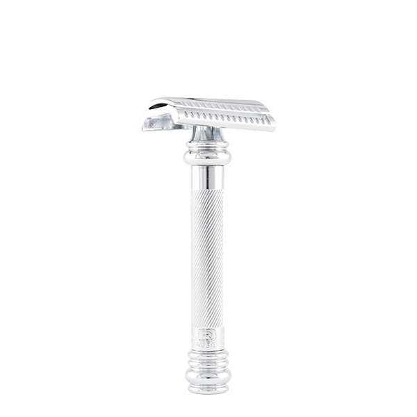 Rasierhobel 39C Barber Pole | langer Griff | Schrägschnitt