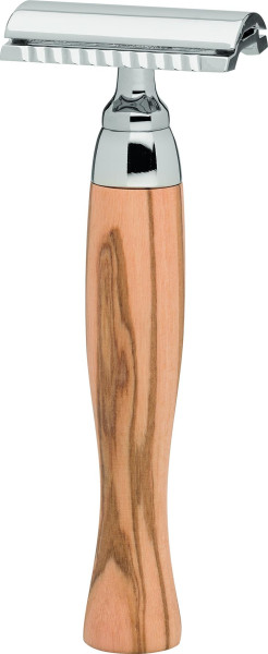 Erbe Rasierhobel Tradition Olivenholz "VIENNA"