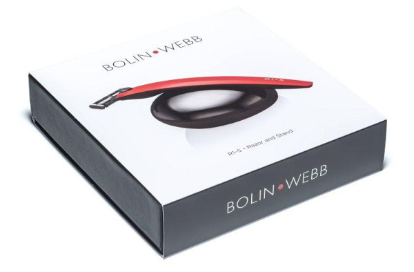 R1-S Monza Red Geschenkset mit Nassrasierer und Ständer