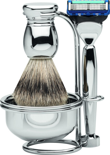 Rasierset |Gillette® Fusion™| Metall glänzend veredelt "Serie MILANO" 5510461