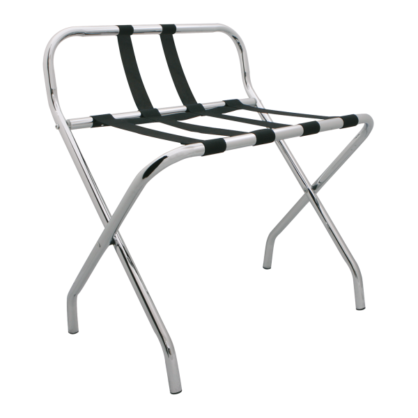 Kofferablage Stahlrohr chrom Rückenlehne