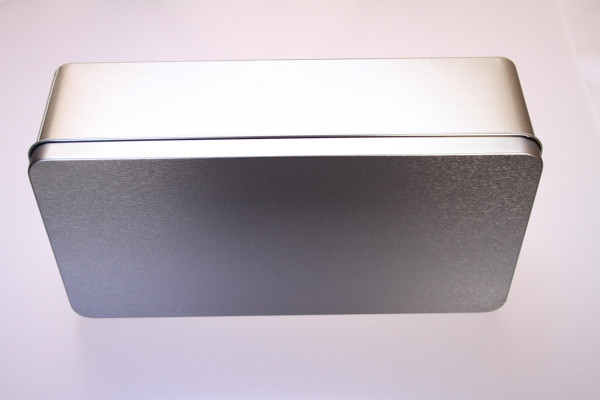 rechteckige Metalldose