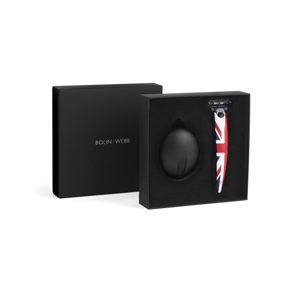 R1 Jack Geschenkset mit Nassrasierer und Ständer